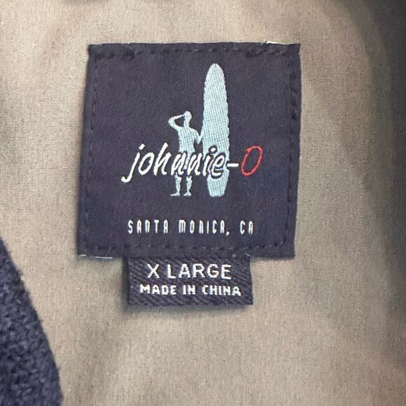 Johnnie O Tahoe Fleece Vest Blue Two Way Zip Size XL - Picture 3 of 7